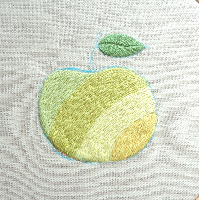 始めてでも簡単 ヒーリング刺繍 カラフルりんご の刺繍方法 Heart Being Blog